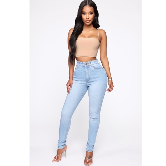 Fashion Nova Pants - fashion nova light high waisted skinny jeans